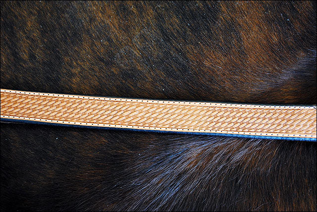 Circle Y Tack Horse Leather Straight Breast Collar Basketweave Ultra Lite