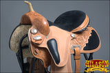 HILASON Western Horse Saddle American Leather Flex Trail Barrel Racing | American Saddle Horse | Leather Saddle | Western Saddle | Saddle for Horses | Horse Saddle Western