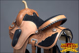 HILASON Western Horse Saddle American Leather Flex Trail Barrel Racing | American Saddle Horse | Leather Saddle | Western Saddle | Saddle for Horses | Horse Saddle Western