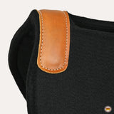 Hilason Western Wool Felt Horse Saddle Pad W/ Distressed Wear Leather