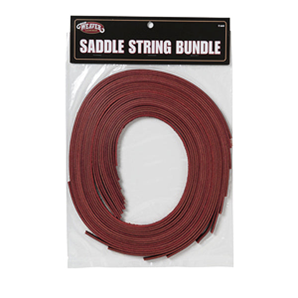 30-1755 Weaver Leather Burgundy Latigo Tk. H. Saddle String Bundle – by Hilason – Cowboy and equestrian accessories