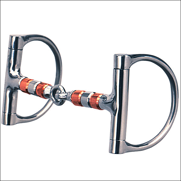 Weaver Leather Dee Ring H. Bit 5 Inch Roller Mouth by Hilason – Cowboy and equestrian accessories
