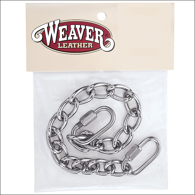 Wl-77-3138 H. Ss Curb Chain 9.5 Inches With Quick Links By Weaver by Hilason – Cowboy and equestrian accessories