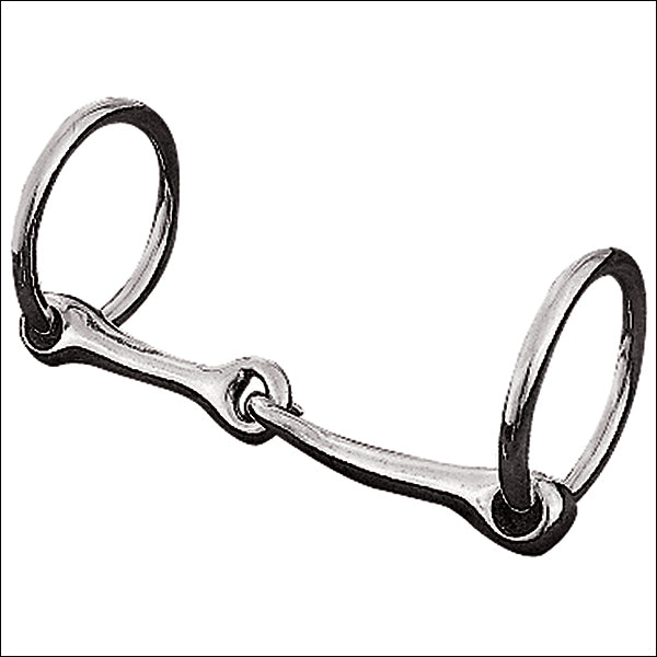 Weaver Leather Pony Ring Snaffle H. Bit Nickel Plt. by Hilason – Cowboy and equestrian accessories