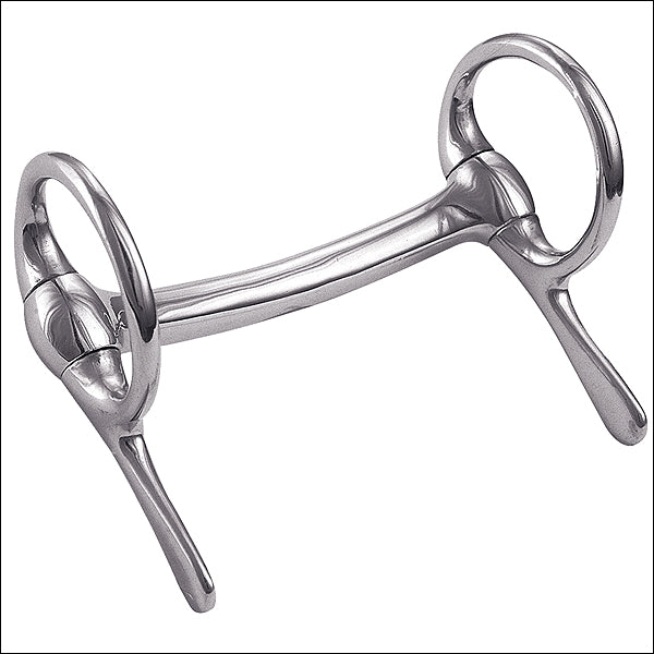 Weaver Leather Miniature Half Cheek Driving H. Bit Mullen Mouth Nickel by Hilason – Cowboy and equestrian accessories