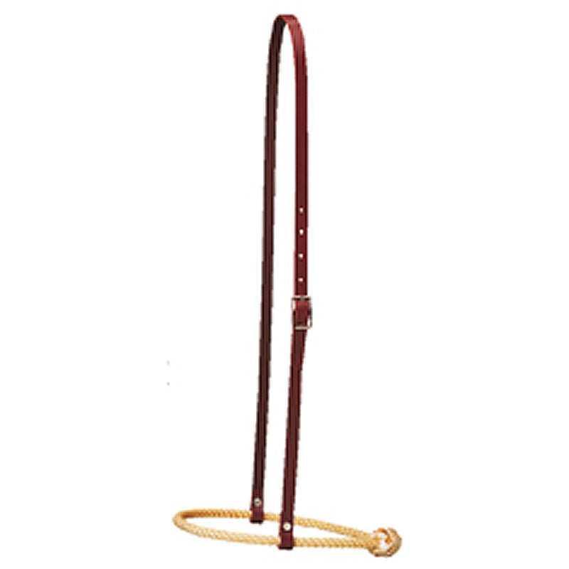 Weaver Leather Burgundy Latigo H. Caveson W/ Rope Noseband by Hilason – Cowboy and equestrian accessories