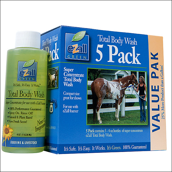 Weaver Leather Ezall Super Concentrate Horse Body Wash Five Pack 4 Oz. Bottles