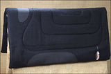 Black 1 Inch Felt Horse Saddle Pad W/ Suede Wear Leather By Weaver Leather