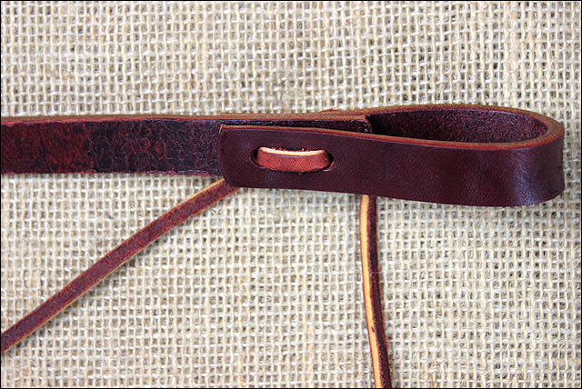 8Ft Burgundy Weaver Latigo Leather Split Reins Water Loops Tie Ends Horse Tack
