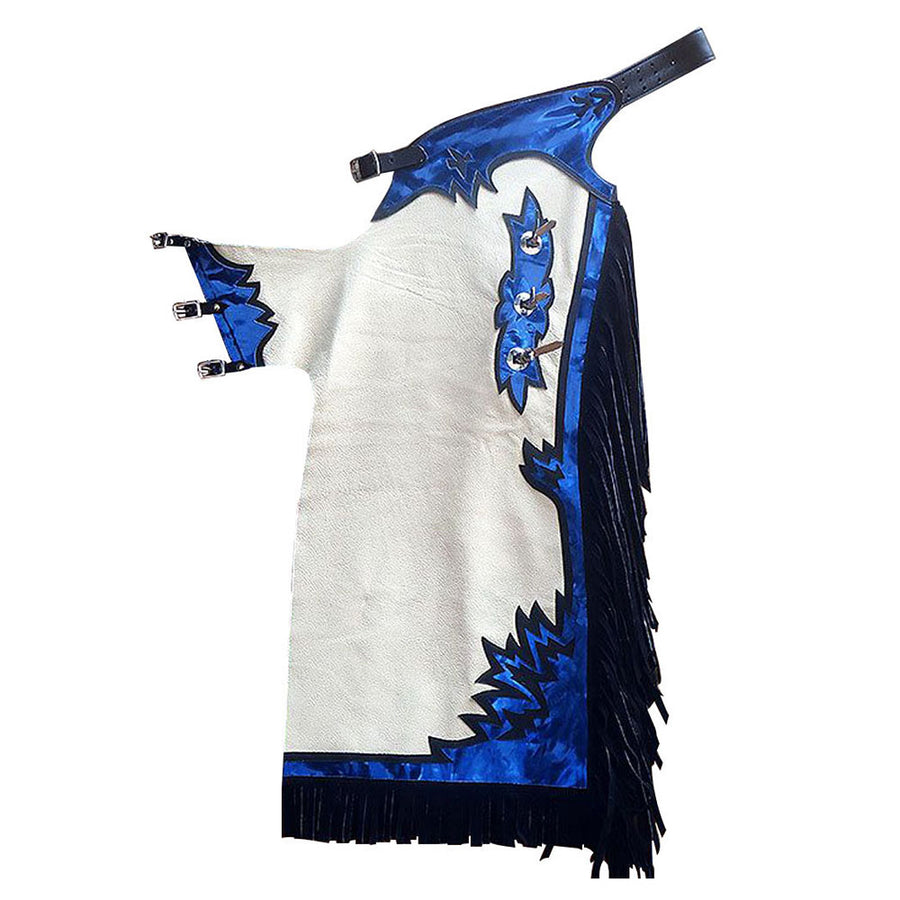 F-Ch223 Hilason Pro Rodeo Bronc Bull-Riding Show Genuine Leather Chaps by Hilason – Cowboy and equestrian accessories