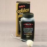Black leather dye with applicator brush - Uhorse