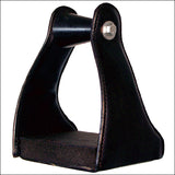 Circle Y Leather Covered Ebs Trail Horse Stirrups Pair Walnut