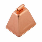 HILASON 2" Lamb Bell with Roller Eye Copper Finish Small Livestock Ring