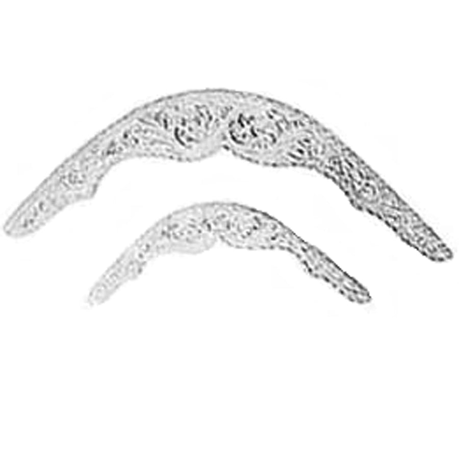 Pair of tooled leather spur straps - Uhorse