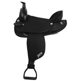 15 In Abetta Original Round Skirt Synthetic Western Horse Saddle, Black