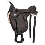 Horse English Treeless Saddle Hilason Endurance Trail Pleasure Leather