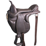 Horse English Treeless Saddle Hilason Endurance Trail Pleasure Leather