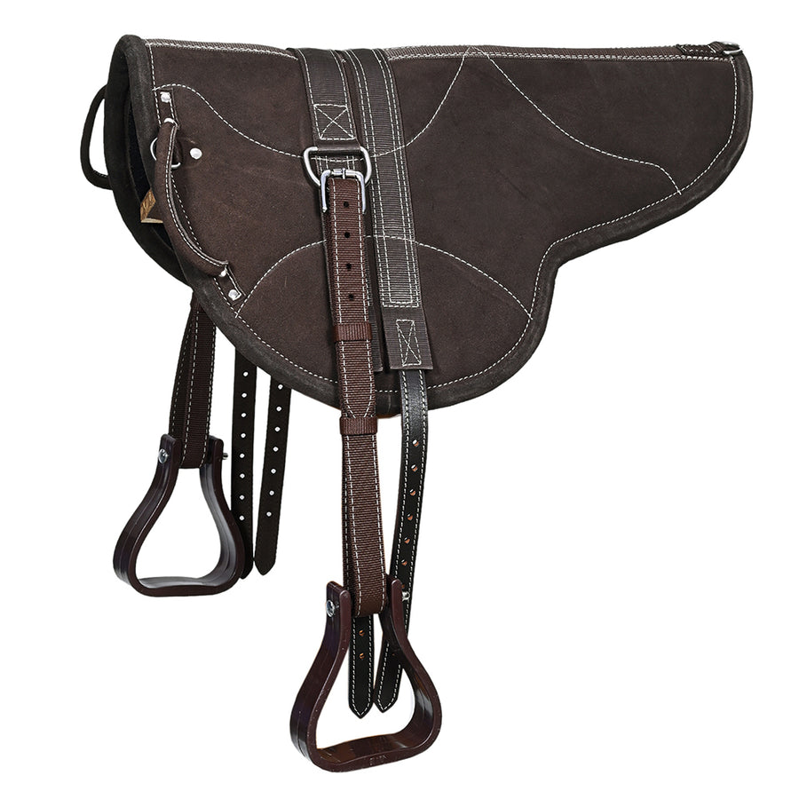 Hilason Natural Horsemanship Leather Bareback English Treeless Saddle Pad - Uhorse