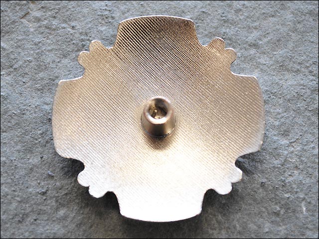 HILASON Screw Back Concho Cross Gun Shooting Bling Silver Saddle Finish Color | Bridle Conchos Slotted
