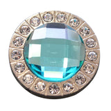 Set Of 2 W. Screw Back Concho Turquoise Crystal Berry Bling Cowgirl – by Hilason – Cowboy and equestrian accessories