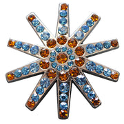 HILASON Western Screw Back Concho1 Turquoise Brown Spur Bling Headstall Tack 1.5 inch | Concho Belt Slotted Conchos