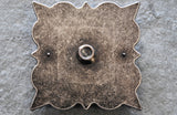 HILASON Square Turquoise Stone Western Concho Antique Silver Star Burst