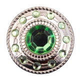 Set Of 16 Western Screw Back Concho Nickle Wheel Shape With Rope Edge - Uhorse