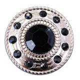 Set Of 4 W. Screw Back Concho Black Crystal Wheel Bling Cowgirl – by Hilason – Cowboy and equestrian accessories