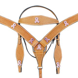 HILASON Western Horse Headstall Breast Collar Set Tack Genuine American Leather