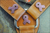 HILASON Western Horse Headstall Breast Collar Set Genuine American Leather Basket Weave Tan