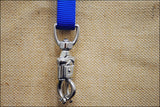 Weaver Blue Nylon Tack Horse Trailer Tie Nickel Plated Hardware