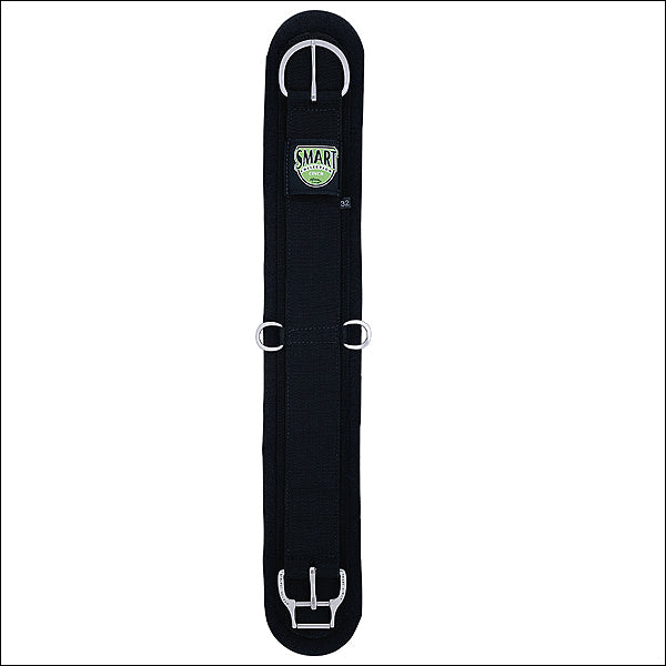 24 Inch Horse Tack Black Neoprene Straight Smart Cinch Girth - Uhorse