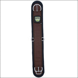 24 Inch Brown Neoprene Straight Smart Horse Cinch Girth Roll Snug Buckle - Uhorse