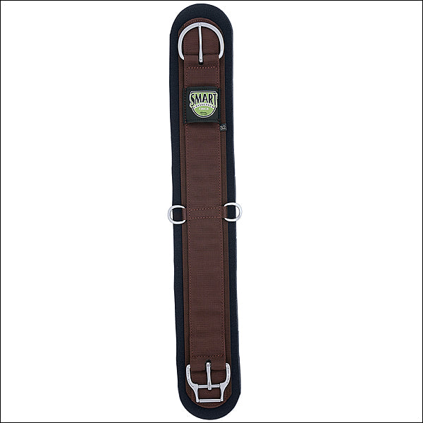 24 Inch Weaver Brown Neoprene Straight Smart Horse Cinch Girth Roll Snug Buckle