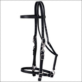 Black Western Tack Brahma Webb Horse Halter Bridle By Weaver Leather