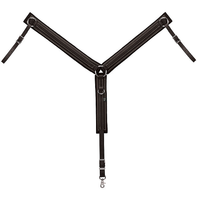 Trail Gear Horse Leather Webb Breast Collar Black - Uhorse