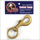 Wl-3025 Solid Brass Stacy Westfall 225 Swivel Rope Halter Snap By Weaver Leather