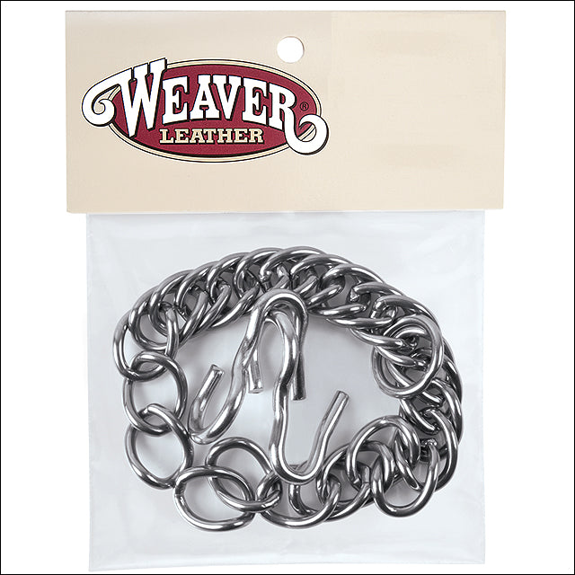 English Curb Chain With Hooks Stainless Steel H. Tk. By Weaver Leather by Hilason – Cowboy and equestrian accessories