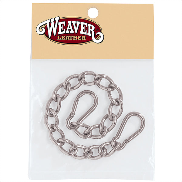Wl-77-3145 Hosre Tk. Curb Chain With Safety Spring Snaps Weaver 9-1/2 by Hilason – Cowboy and equestrian accessories