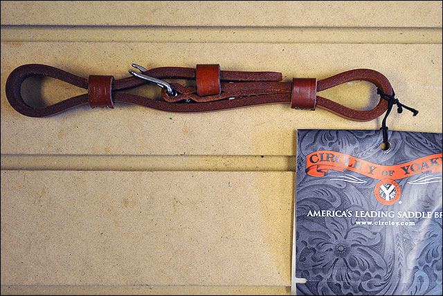 Regular Oil 1/2 In. Leather Horse Tack Curb Strap By Circle Y