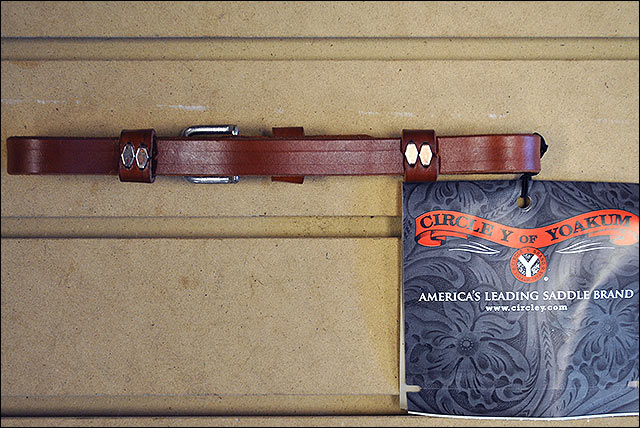Regular Oil 1/2 In. Leather Horse Tack Curb Strap By Circle Y