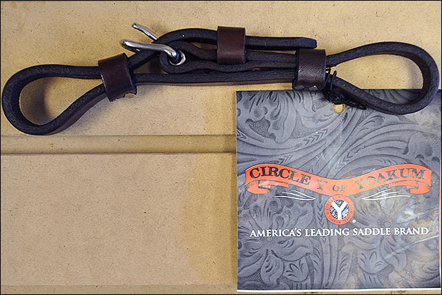 Walnut 1/2 In. Leather Horse Tack Curb Strap By Circle Y
