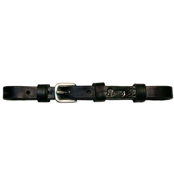 1/2 In. Circle Y Leather H. Tk. Curb Strap Black W/ Buckle by Hilason – Cowboy and equestrian accessories