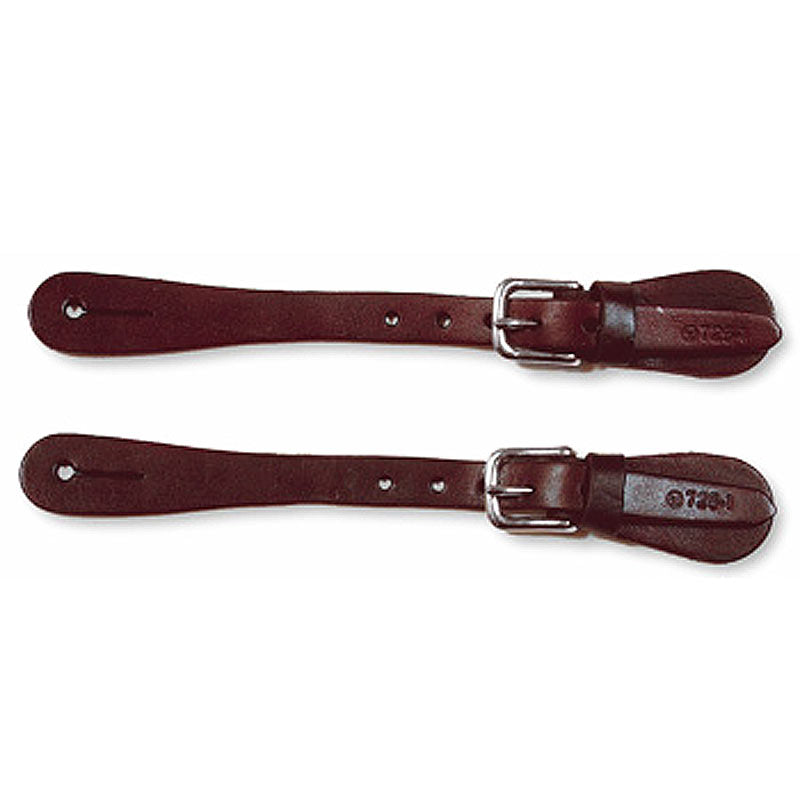 Leather spur straps with silver buckles - Uhorse
