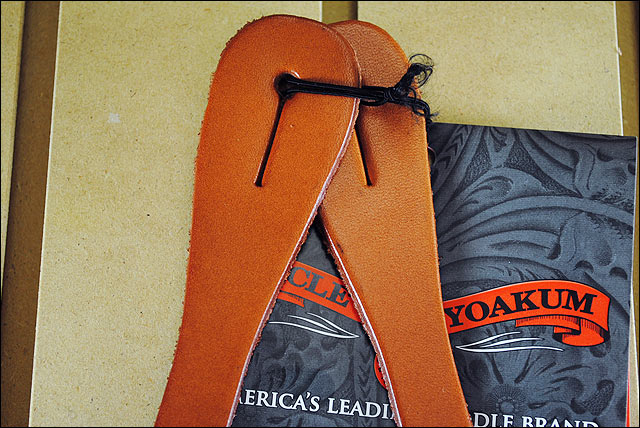 Regular Oil Circle Y Single Ply Leather Men Spur Strap