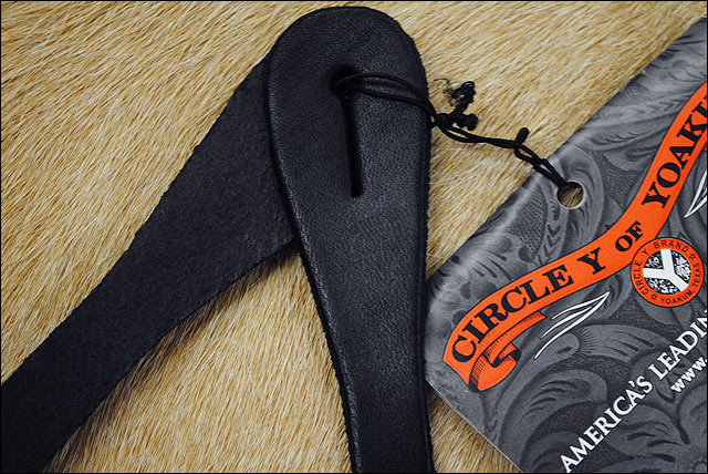 Leather Spur Strap Single Ply Mens By Circle Y Black