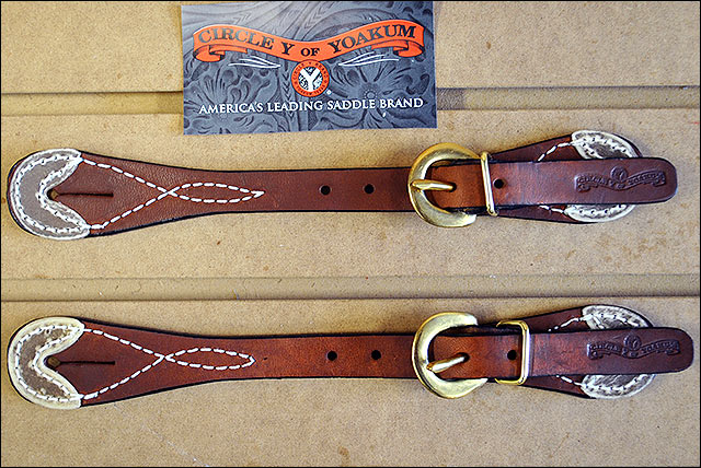 Spur Strap-Mens-Rawhide Tips - Hilason