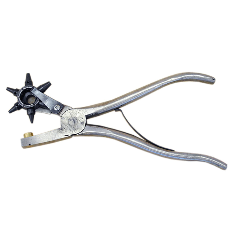 Hilason New Revolving 6 Tube Leather Punch Stainless Steel - Uhorse