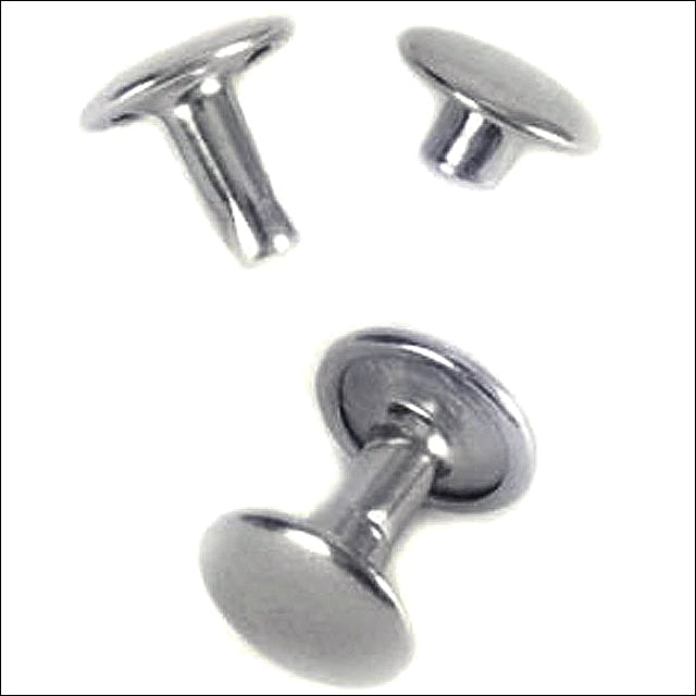 50 Pcs. Hilason Western Horse Saddle Tack St Rivet Nickel Plated 9Mm Cap - Uhorse
