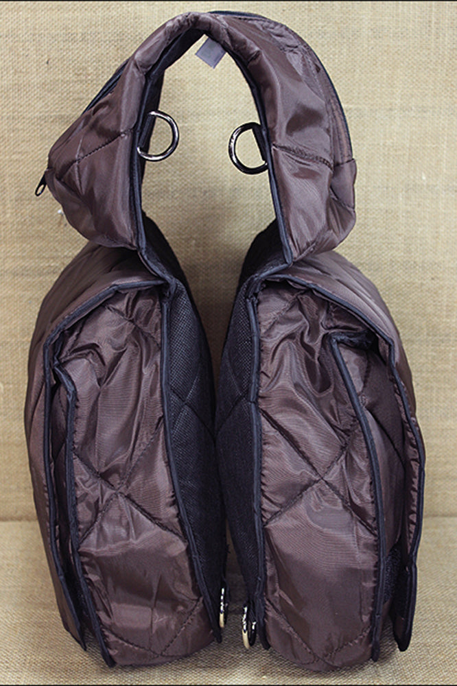Saddle Bags 210D Nylon 210D Nylon Outer Chocolate Hilason